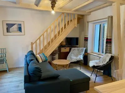 Coin salon dans l'établissement Les Templiers - maison avec cour à 20 m du port - Le Tréport