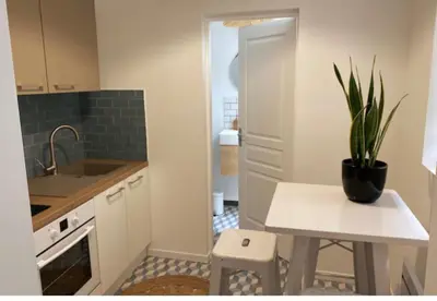Cuisine ou kitchenette dans l'établissement Appartement Rez de chaussé
