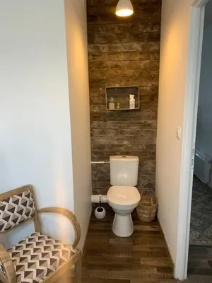 Salle de bains dans l'établissement LES GRENOUILLES