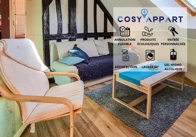 Coin salon dans l'établissement Cosy'Appart - LE GERVAIS
