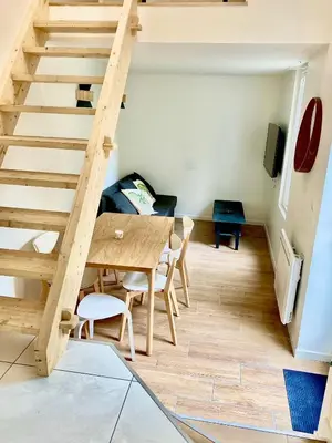 Coin salon dans l'établissement appartements proche gare