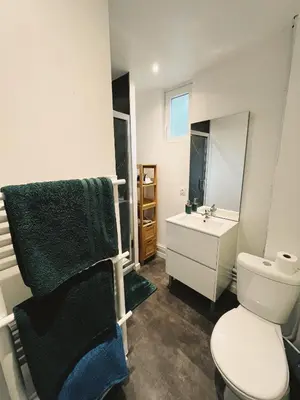 Salle de bains dans l'établissement Duplex - En plein Centre Ville - 6 pers