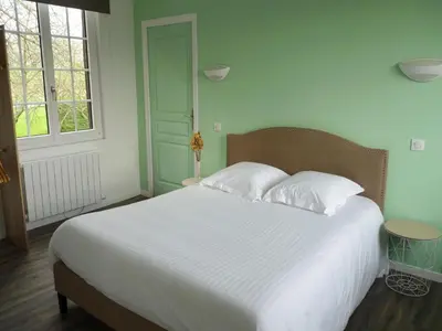 Un ou plusieurs lits dans un hébergement de l'établissement Townhouse near Bay of Somme and Norman Beaches