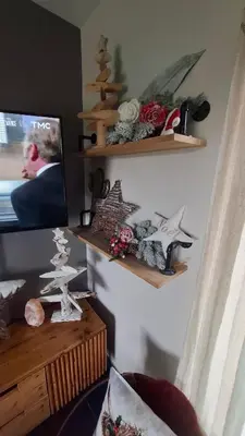 Télévision ou salle de divertissement dans l'établissement Au grand galop