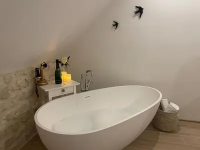 Salle de bains dans l'établissement L'histoire d'une hirondelle