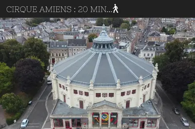 Vue générale sur Amiens ou vue de la ville depuis l'appartement