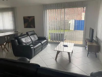 Coin salon dans l'établissement Maison Bord de Mer
