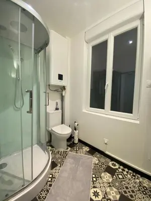 Salle de bains dans l'établissement Casamara 2 studio au coeur du parc de la Hotoie