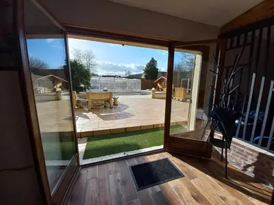 Balcon ou terrasse dans l'établissement L'Annexe- guest house avec piscine studio avec coin chambre