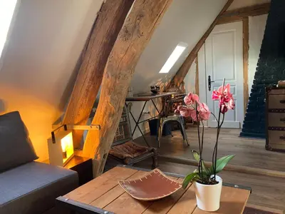 Coin salon dans l'établissement La Maison Carpe Diem