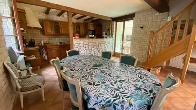 Cuisine ou kitchenette dans l'établissement La nébuleuse