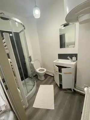 Salle de bains dans l'établissement DIEPPE GITES BEAUREGARD