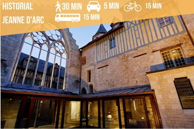 Plan de l'établissement Rouen : Vue panoramique sur la seine avec parking