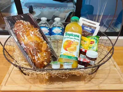 Nourriture dans la maison de vacances ou à proximité