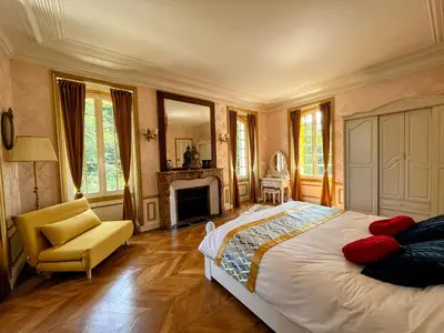 Un ou plusieurs lits dans un hébergement de l'établissement Château de Moliens