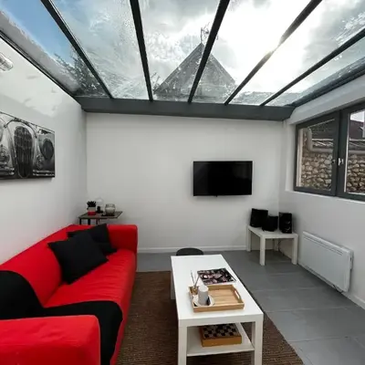 Maison climatisée avec jardin