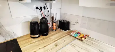 Cuisine ou kitchenette dans l'établissement Le Palm ✧ Duplex centre historique Rouen