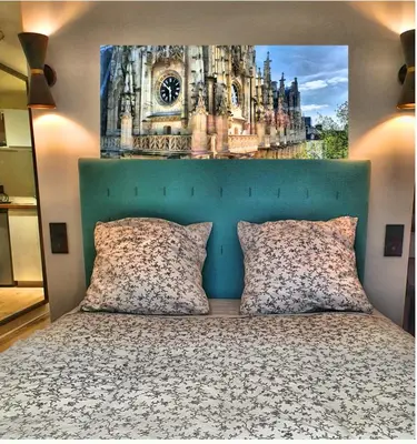 Un ou plusieurs lits dans un hébergement de l'établissement Suite Saint Lô Rouen (Centre Historique)