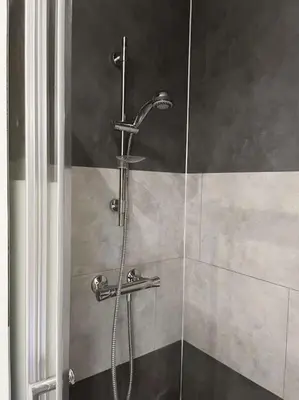 Salle de bains dans l'établissement Studio Netflix & Bed