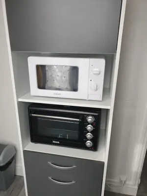 Cuisine ou kitchenette dans l'établissement Studio tino