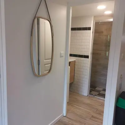 Salle de bains dans l'établissement Le P'tit Torceen proche de Dieppe par Com'en Normandie