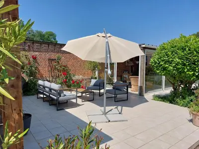 Jardin de l'établissement LES JACQUEMARTS NORMANDS Maison d'hôtes - Guesthouse