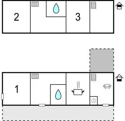 Plan de l'établissement Cozy Home In Sahurs With Wifi