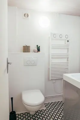 Salle de bains dans l'établissement L'Effet Mer - Duplex - Proche Plage - 2 PERS