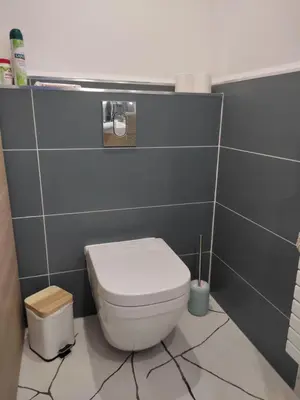 Salle de bains dans l'établissement Le Clos des Feugrais - Calme & Confort