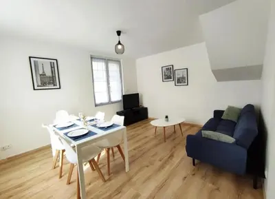 Coin salon dans l'établissement Chez Elise et Vincent