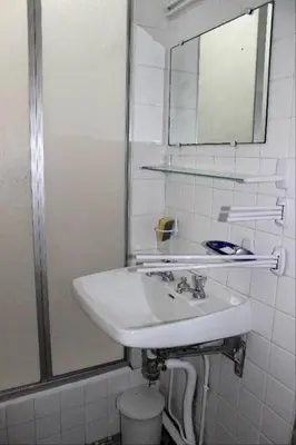 Salle de bains dans l'établissement Villa Normande