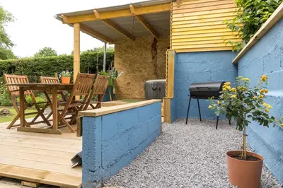 Balcon ou terrasse dans l'établissement Gîte LE CLOS DES MIGRATEURS