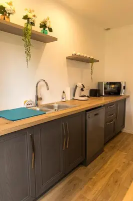 Cuisine ou kitchenette dans l'établissement Gîte LE CLOS DES MIGRATEURS