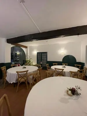 Coin salon dans l'établissement Gîte Les 27