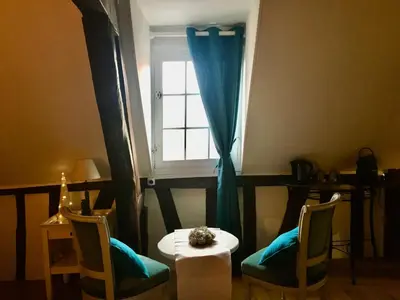 Coin salon dans l'établissement Au coin romantique Vernon Giverny