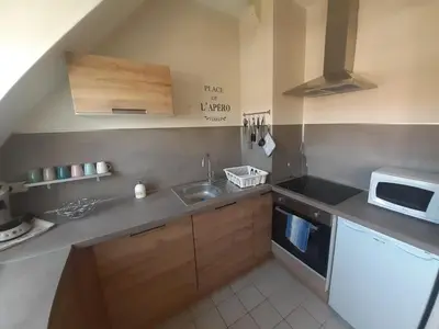 Cuisine ou kitchenette dans l'établissement A stondeta
