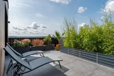 Balcon ou terrasse dans l'établissement La Kabann