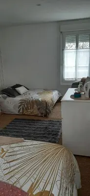 Un ou plusieurs lits dans un hébergement de l'établissement Les chambres du Val d'Eyden