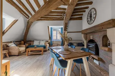 Coin salon dans l'établissement La Goélette - Entre Port & Plage - Cosy