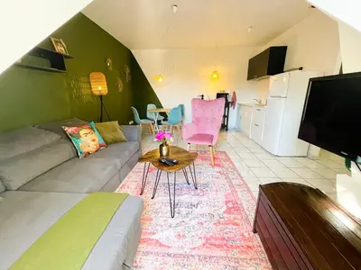Cuisine ou kitchenette dans l'établissement La Suite Frida, Cosy & Quiet