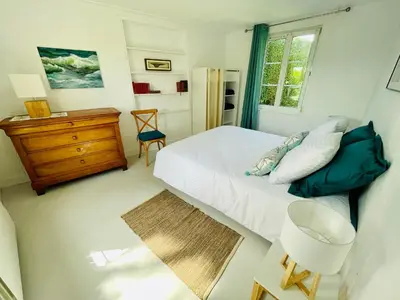 Un ou plusieurs lits dans un hébergement de l'établissement Beaurepaire Gîte entre Terre et Mer