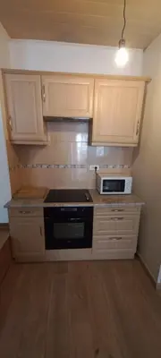 Cuisine ou kitchenette dans l'établissement Loft en duplex avec vue sur plage et chenal