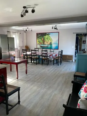 Coin salon dans l'établissement Gîte proche de Dieppe et bord de mer