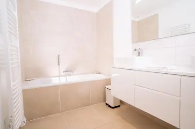 Salle de bains dans l'établissement L'Air Marin - appartement 5mn à pied port Tréport