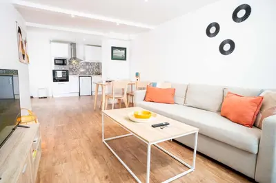 Cuisine ou kitchenette dans l'établissement L'air Du Temps - appartement cosy au Tréport