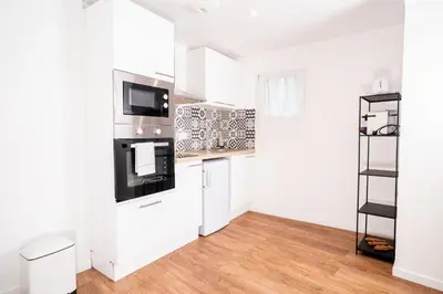 Cuisine ou kitchenette dans l'établissement L'air Du Temps - appartement cosy au Tréport