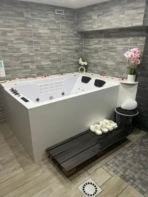 Salle de bains dans l'établissement Carpediem