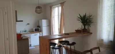 Cuisine ou kitchenette dans l'établissement Gite mes pt'tis lits maison chaleureuse 4 chambres