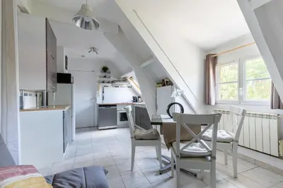Cuisine ou kitchenette dans l'établissement La Galiote