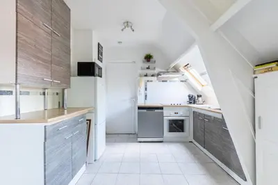 Cuisine ou kitchenette dans l'établissement La Galiote